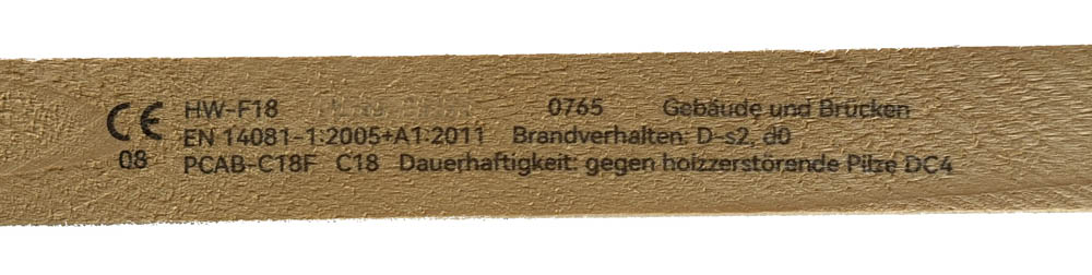 Holz CE Kennzeichnung