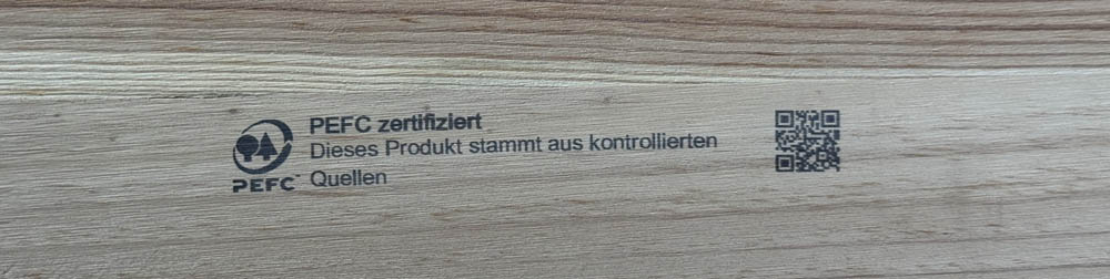 Holz PEFC Kennzeichnung